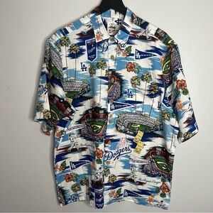 Reyn Spooner x MLB Collection Los Angeles Dodgers Button Down Shirt Mens Large